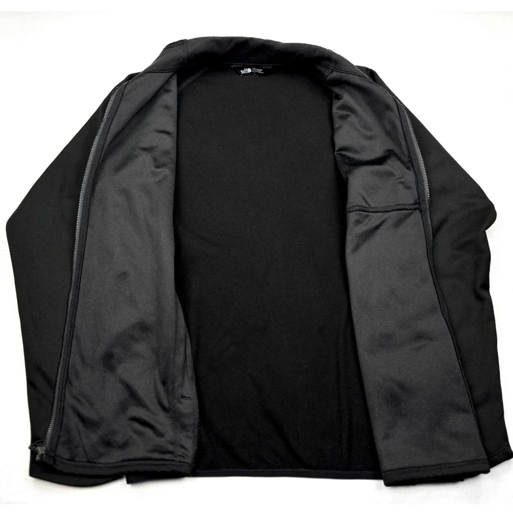 The North Face Canyonlands Full Zip Jacket Mens Medium M Black Fleece NF0A3SO6